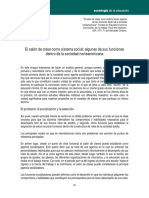 El salón de clase como sistema de selección y socialización