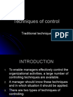 Techniques of Control