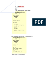 Possible Reasons For Error On Mooshak PDF