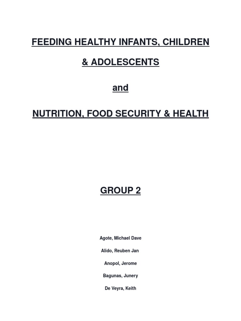 Infant and Child Nutrition Guidelines | PDF | Malnutrition | Breastfeeding