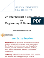 Texila American University Proudly Presents: 3 International E-Conference On Engineering & Technology
