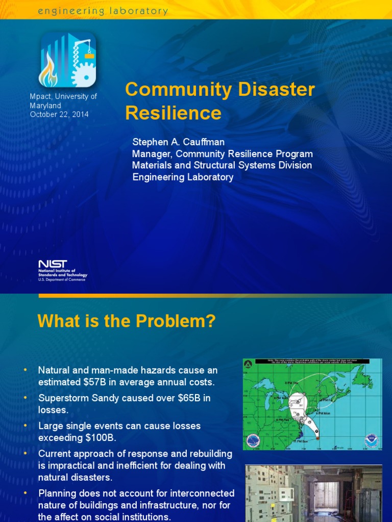 Community Disaster Resilience Framework | PDF | Climate Resilience ...
