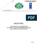 Regles Et Procedures Nationales Du Burkina Faso en Matiere de GP