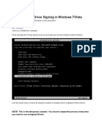 Disable DigitDisableDigitalDriverSigninginWindows7Vistaal Driver Signing in Windows 7 Vista