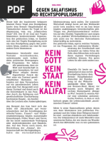 KEIN GOTT. KEIN STAAT. KEIN KALIFAT. Gegen Salafismus Und Rechtspopulismus!