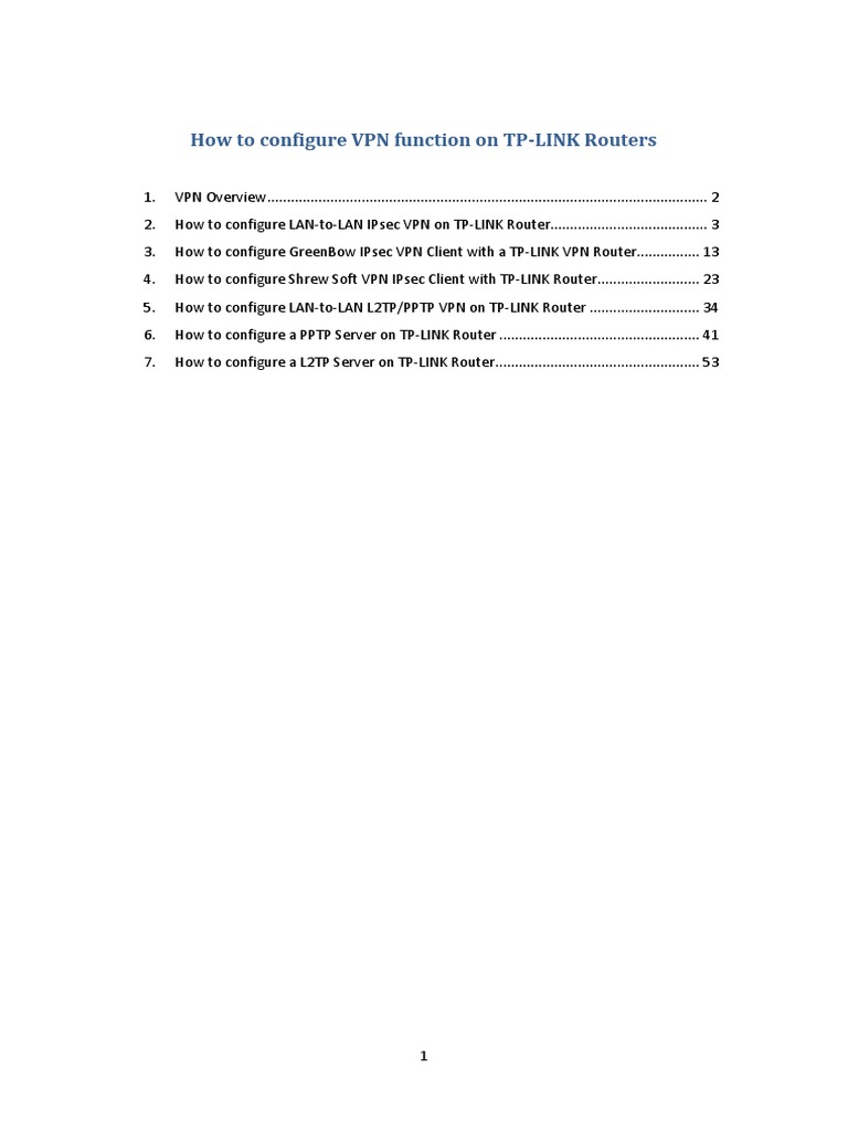 VPN Config Guide V2 | PDF | Virtual Private Network | Ip Address