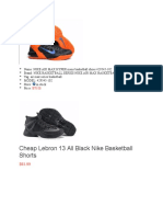 Cheap Lebron 13 All Black Nike Basketball Shorts
