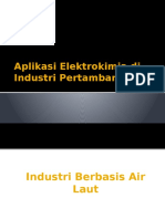 Aplikasi Elektrokimia Di Industri Pertambangan