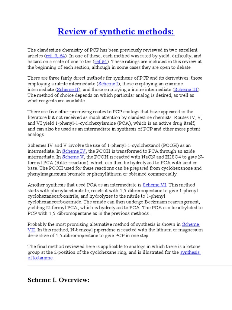 PCP Via Piperidine | PDF | Tetrahydrofuran | Ether