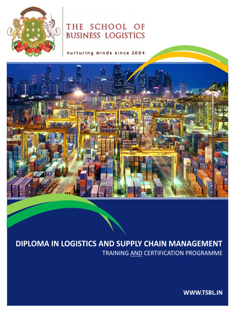 Diploma Programme Training & Certification Supply Chain Management Supply Chain Management
