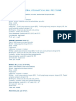 Sifat Optik Mineral Kelompok Alkali Feldspar