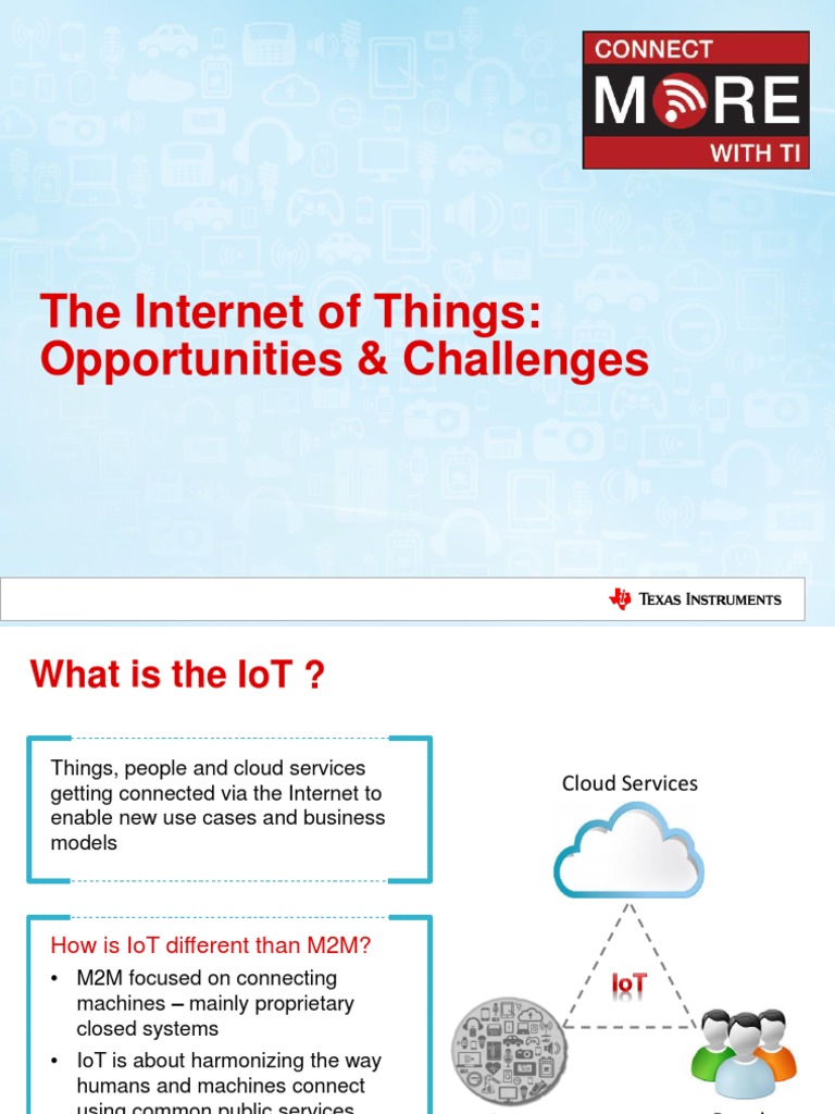 The Internet of Things: Opportunities & Challenges | PDF | Internet Of ...
