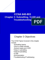 CCNA 640-803: Chapter 3: Subnetting, VLSM and Troubleshooting