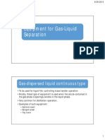 Equipment for Gas-liquid Separation Class Note