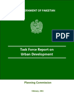 Task Force Report On Urban Development: Government of Pakistan