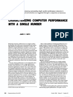 Clfaracterlzmlg Computer Perforiuance With A Single Hlum3Er