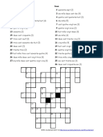 Frech Crossword
