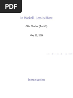 In Haskell, Less is More_2016