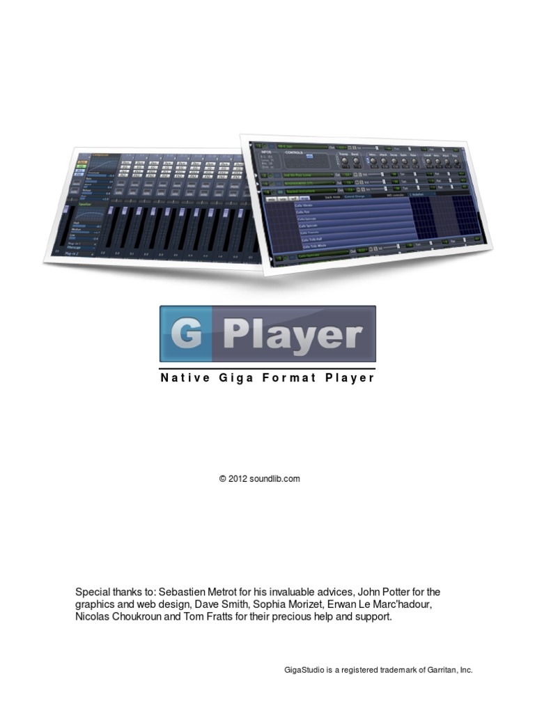 Native Giga Format Player: Gigastudio Is A Registered ...