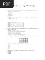 Data Structure and Algorithm Analysis