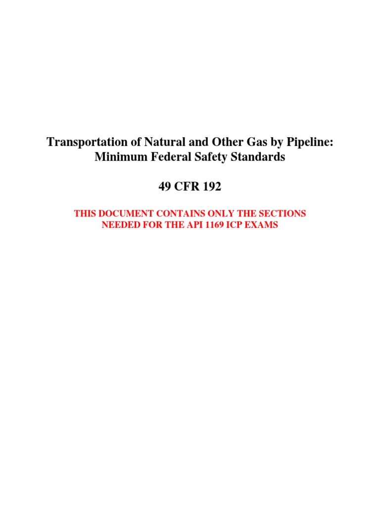 Pipeline Safety Standards for Gas Transport | PDF | Pipeline Transport ...