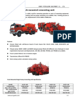 Truck Mounted Cementing Unit