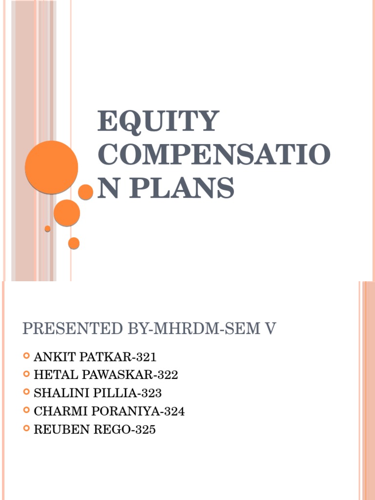 Equity Compensation Plans Explained | PDF | Employee Stock Option ...