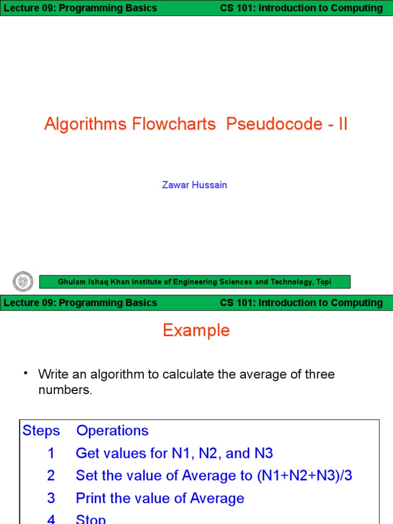 Programming Basics: Algorithms & Loops | PDF | Algorithms | Algorithms ...
