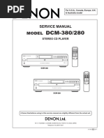 DENON Stereo CD Player DCM280 - 380 - SM PDF