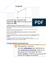 Proyección ortogonal