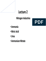 Lecture 2 - Nitrogen Industries