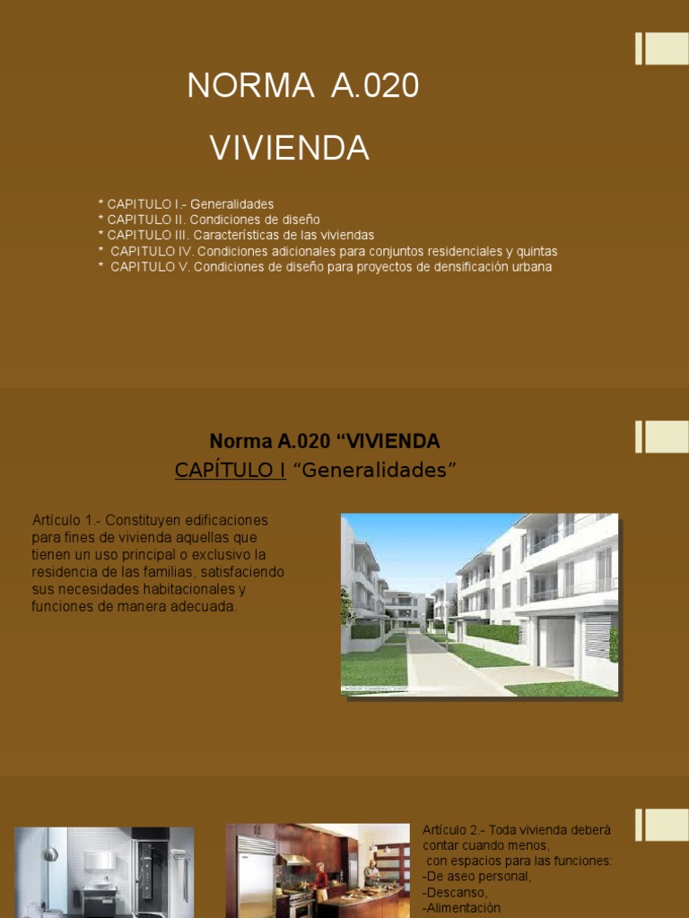 Norma A.020: Diseño y Condiciones de Vivienda | PDF | Ventana | Agua