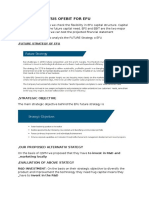 Eps/Ebit Analysis Ofebit For Efu: Future Strategy of Efu