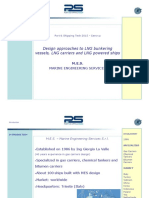Design approaches to LNG bunkering and ships