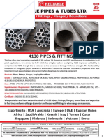Astm A519 4130 Seamless Pipe & Fittings