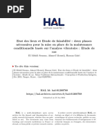 Etat Des Lieux Et Etude de Faisabilité - Etude de Cas