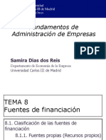 TEMA 8 Fuentes de Financiacion