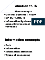 First Lecture - Introduction to Information Systems