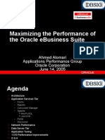 Maximizing The Performance of The Oracle Ebusiness Suite