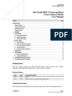 84-Circuit DSX-1 Front and Rear Cross-Connect Panels User Manual