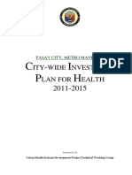City-Wide Investment Plan For Health 2010-2015, Pasay City, Metro Manila PDF