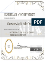 Certificate of Achievement Ojt