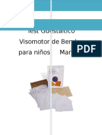 Test Guestáltico Visomotor de Bender - Manual