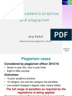 Good Academic Practice and Plagiarism: Jörg Kaduk