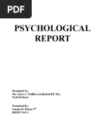 Psychological Report