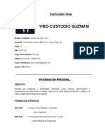 CV Yino Custodio Guzmán Administración Empresas