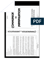 PSYCHOLOGIE Communication Ou Manipulation - La Vie Quotidienne Vue a La Lumiere Du Fonctionnement Du Cerveau