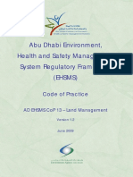 Abu Dhabi Environment, Health and Safety Management System Regulatory Framework (Ehsms)