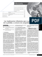 Las Implicancias Tributarias Que Se Generan A Raíz de La Pérdida o Extravío de Comprobantes de Pago