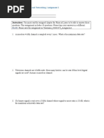 Instructions: You Must Read The Assigned Chapter For Physical Layer To Be Able To Answer These